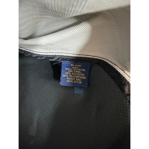 Polo Golf Ralph Lauren Water Resistant Short Sleeve Windbreaker Jacket Black M - Picture 9 of 13